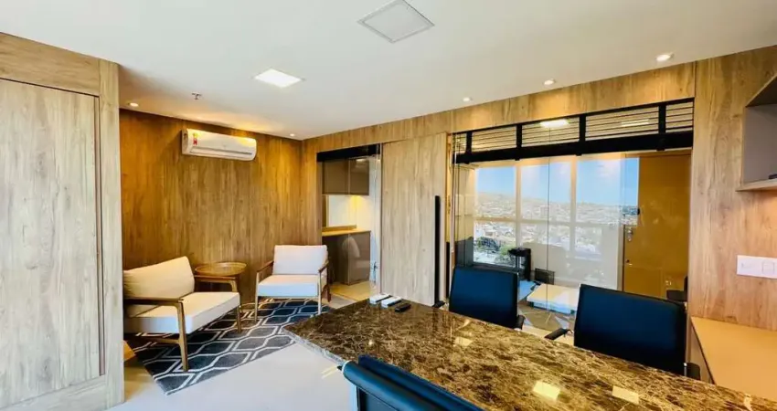 Conjunto/sala mobiliada para venda - 35m², 0 dormitórios, 1 vaga - petrópolis