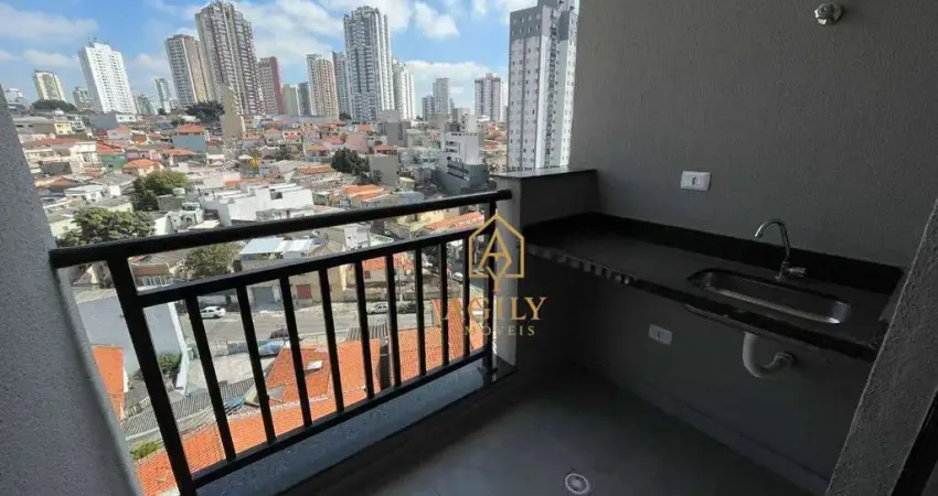 Apartamento com varanda gourmet  - 1 dormitório à venda, 30 m² por r$ 260.000 - tatuapé - são paulo/sp