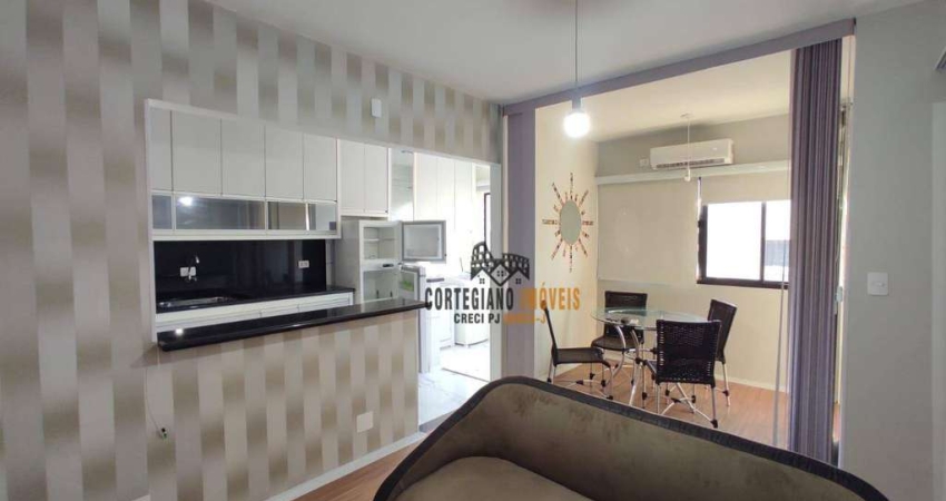 Lindo Apartamento com 1 Dormitório/Elevador/Garagem à Venda, 60 m² por R$ 390.000 - Marapé - Santos!