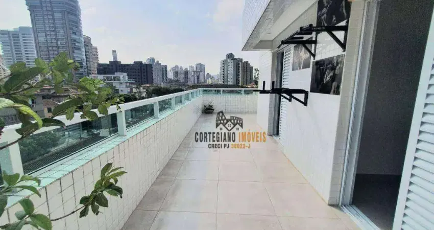 Apartamento Garden com 2 dormitórios à venda, 100 m² por R$ 785.000,00 - Embaré - Santos/SP