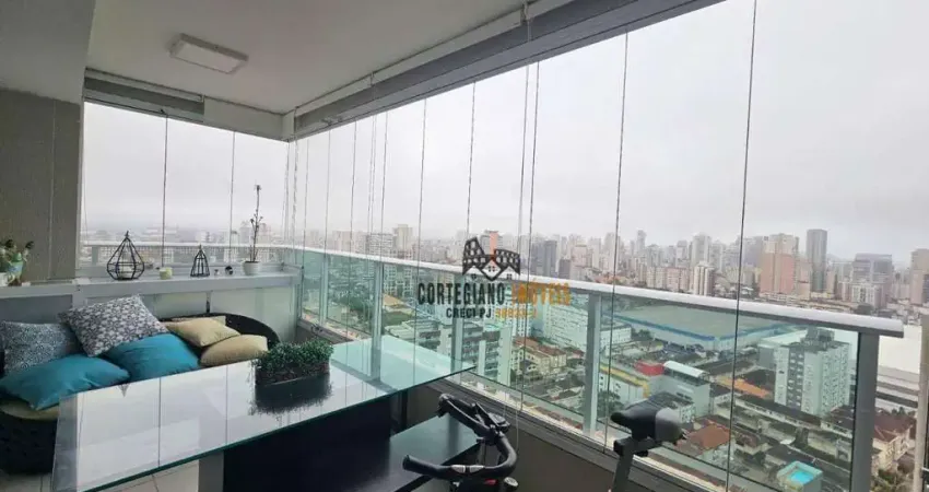 Apartamento com 3 dormitórios à venda, 88 m² por R$ 1.200.000,00 - Campo Grande - Santos/SP
