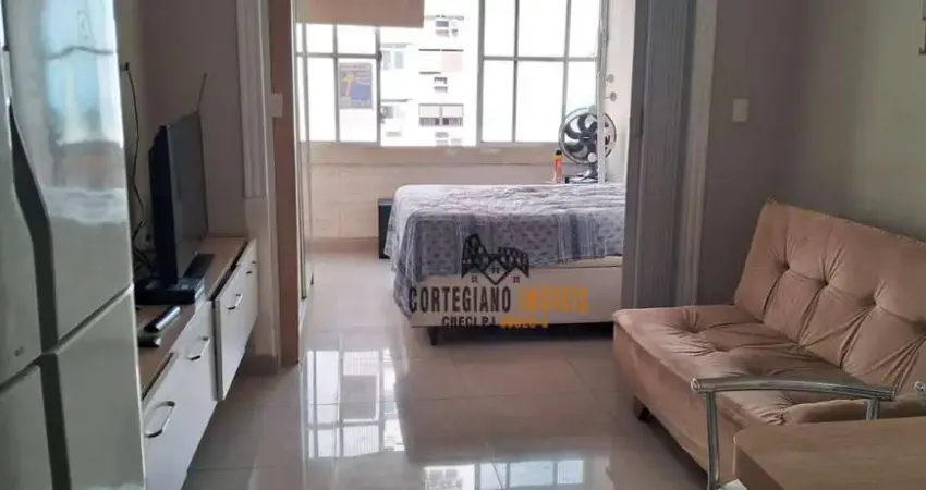 SALA-LIVING DIVIDIDA EM 1 DORMITÓRIO, MOBILIADA , PRAIA BOQUEIRÃO À VENDA ! ! !