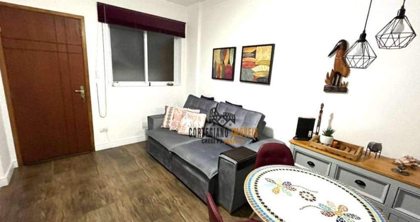 Apartamento com 1 dormitório à venda, 47 m² por R$ 470.000,00 - Gonzaga - Santos/SP
