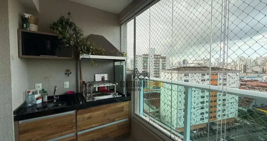 Residencial Quality House, Santos,  Andar Alto, 2 Dormitórios/Suíte, Lazer Completo à Venda !