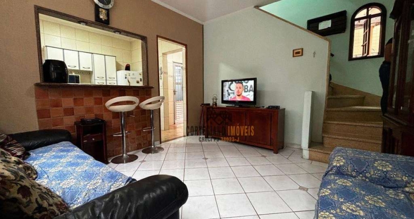 Apartamento Duplex com 2 dormitórios à venda, 68 m² por R$ 415.000,00 - Boqueirão - Santos/SP