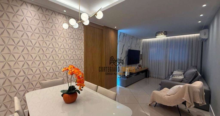 Apartamento com 2 dormitórios à venda, 90 m² por R$ 550.000,00 - Campo Grande - Santos/SP