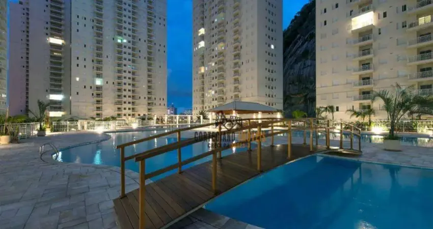 Residencial Acqua-Play, Andar Alto, Apartamento com 2 Dormitórios à venda, 64 m² por R$ 565.000 - Marapé - Santos