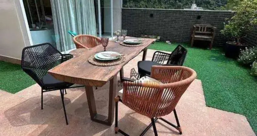 Apartamento Garden com 2 dormitórios para alugar, 126 m² por R$ 9.500,00/mês - José Menino - Santos/SP