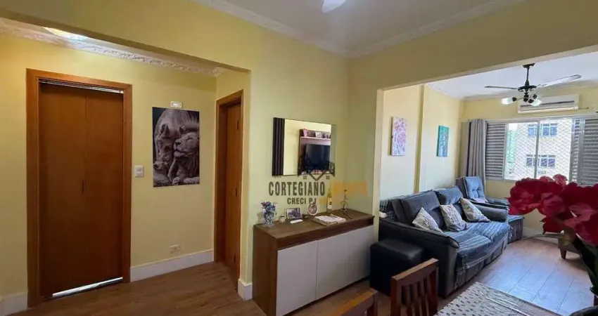 Apartamento com 1 dormitório 01 quadra da praia do embaré venda, 50 m² por r$ 370.000 - embaré - santos/sp