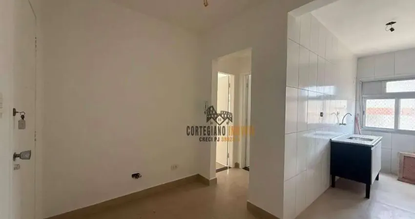 Apartamento com 1 dormitório à venda, 40 m² por r$ 220.000,00 - centro - são vicente/sp