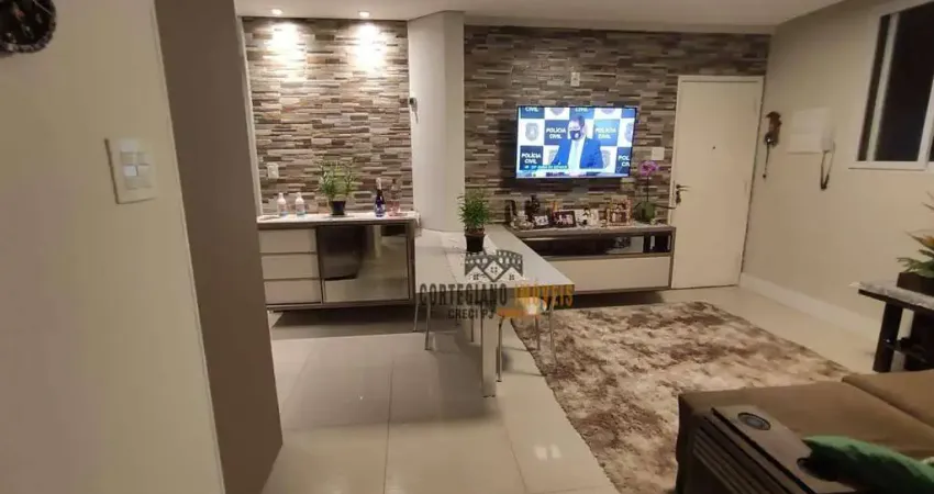 Apartamento com 2 dormitórios à venda, 72 m² por r$ 475.000 - encruzilhada - santos/sp