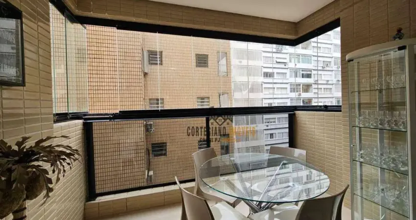 Apartamento com 2 dormitórios/suíte/lazer à venda, 106 m² por r$ 1.300.000 - pompéia - santos/sp