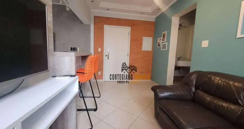 Lindo apartamento com 1 dormitório à venda, 48 m² por r$ 330.000 - vila matias - santos !