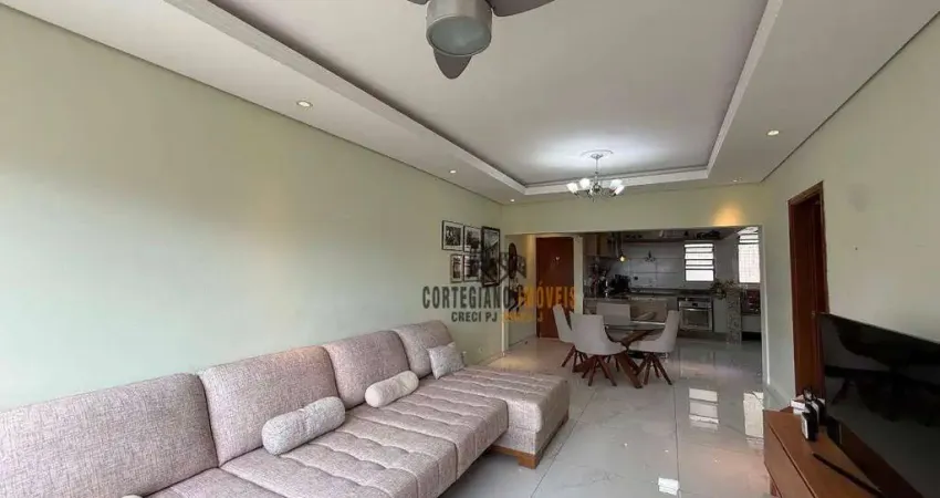 Apartamento com 3 Dormitórios/Suíte/Garagem Demarcada à venda, 112 m² por R$ 689.000 - Gonzaga - Santos/SP