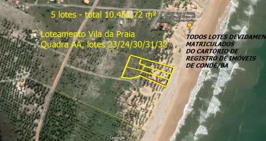 Lote/terreno para venda tem 10452 metros quadrados em sítio do conde - conde - ba