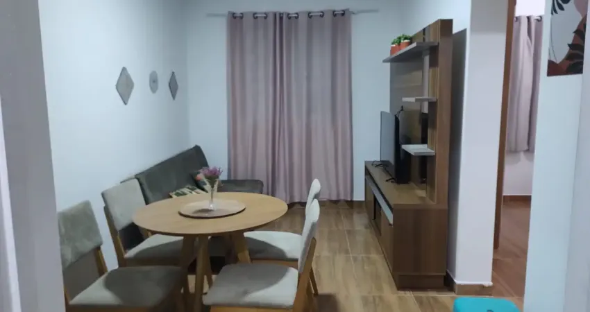 Apartamento mobiliado de 02 quartos, com quadra em jardim camburi!
