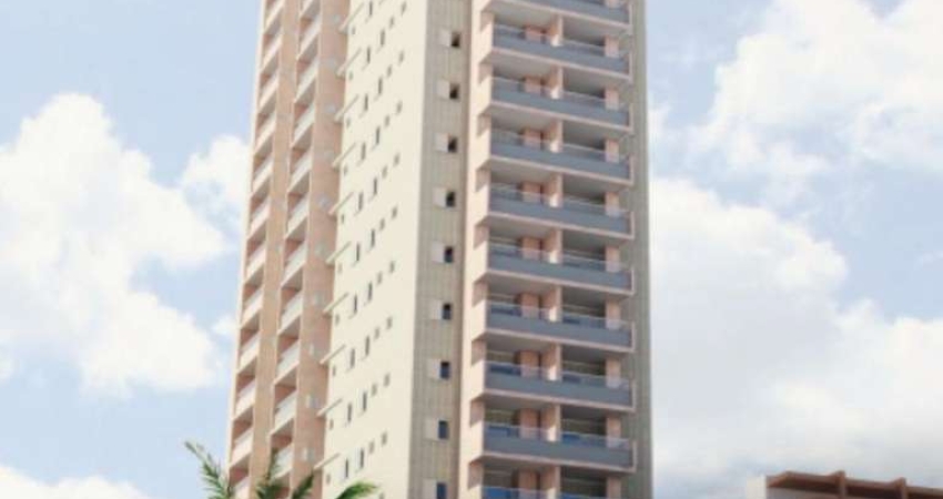 Apartamento para Venda em Praia Grande, Jardim Real, 1 dormitório, 1 suíte, 1 banheiro, 1 vaga