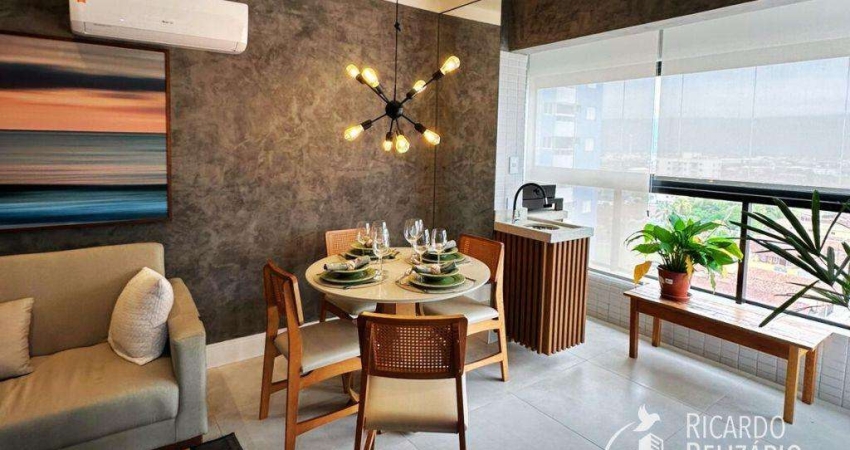 Apartamento para Venda em Praia Grande, Maracanã, 2 dormitórios, 1 suíte, 1 banheiro, 1 vaga