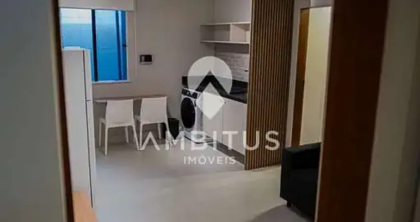Apartamento quarto e sala, moderno, mobiliado e decorado para locação, na praça dos eucaliptos no c