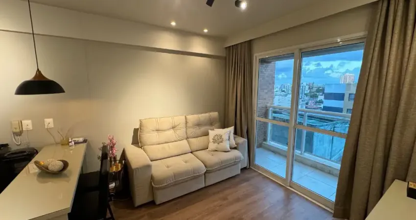 Apartamento mobiliado, 1 suíte, varanda, nascente, 1 vaga coberta , Rio VErmelho
