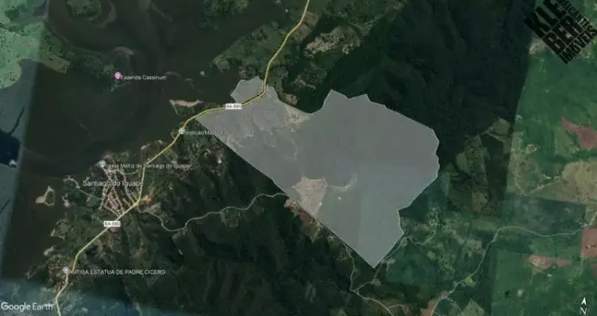 Fazenda com 464,8 hectares à venda em cachoeira, santiago do iguapé, bahia, brasil, 1.066,99 tarefas, alto indice pluviométrico, com nascentes, lagoas