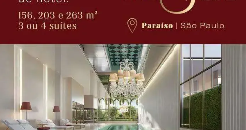 Apartamento para Venda em São Paulo, Paraíso, 4 dormitórios, 4 suítes, 5 banheiros, 3 vagas