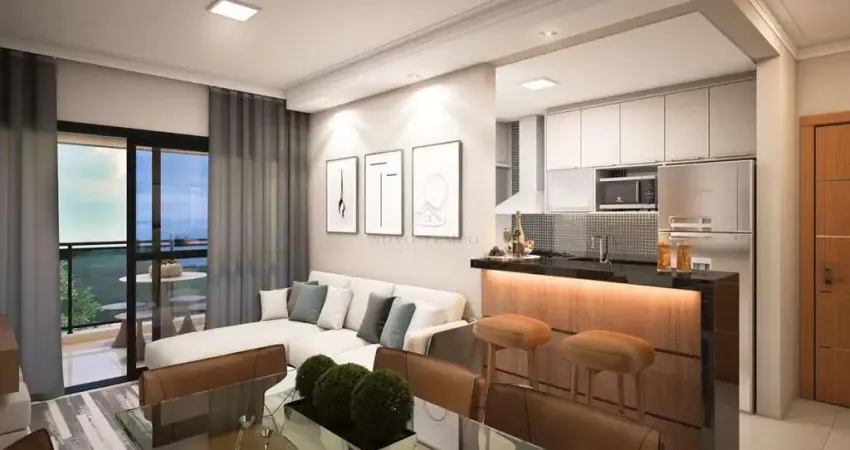 Aparatamento em araçatuba/sp, 48m² com 1 suíte, 1 vaga e varanda gourmet