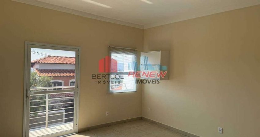 Sala Comercial para locação em Valinhos ,com área da sala e mais área de recepção ,copa banheiros de uso comum.