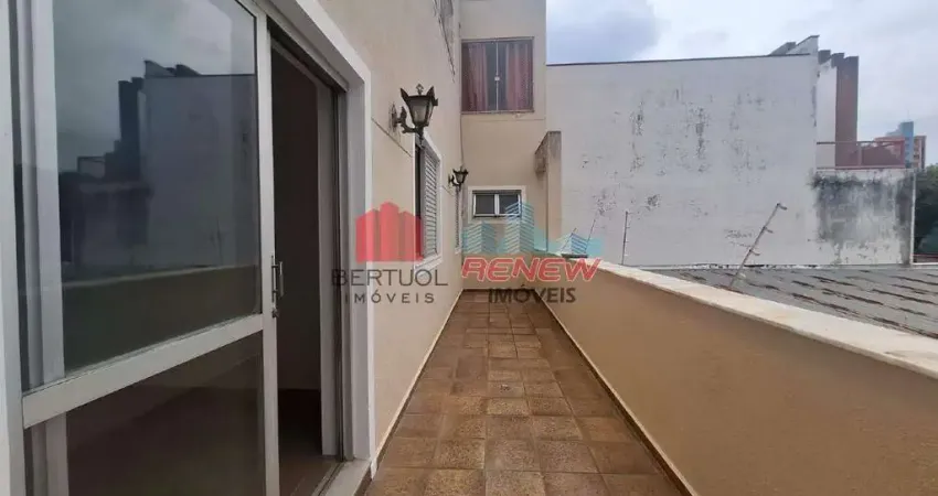 Apartamento para locação na vila bissoto centro de valinhos sp.