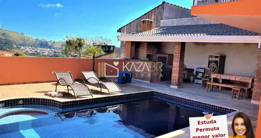 Casa à venda, 3 dormitórios – 2 suítes, piscina, 240m2 – $850.000 – jd. real - bom jesus dos perdões - sp