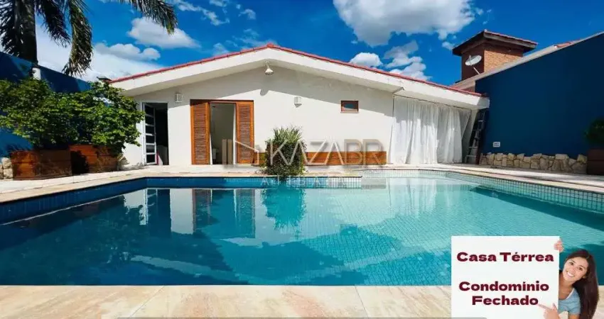 Casa térrea, à venda, 2 suítes, piscina, condomínio fechado, 230m². $1.400.000 – Recanto dos Ipês – Atibaia/SP
