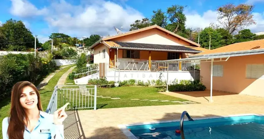 Chácara para venda e locação - 3 dormitórios, piscina, 1000m² - Venda: $1.260.000 / Locação: $6.500 – Jd. Estância Brasil – Atibaia/SP