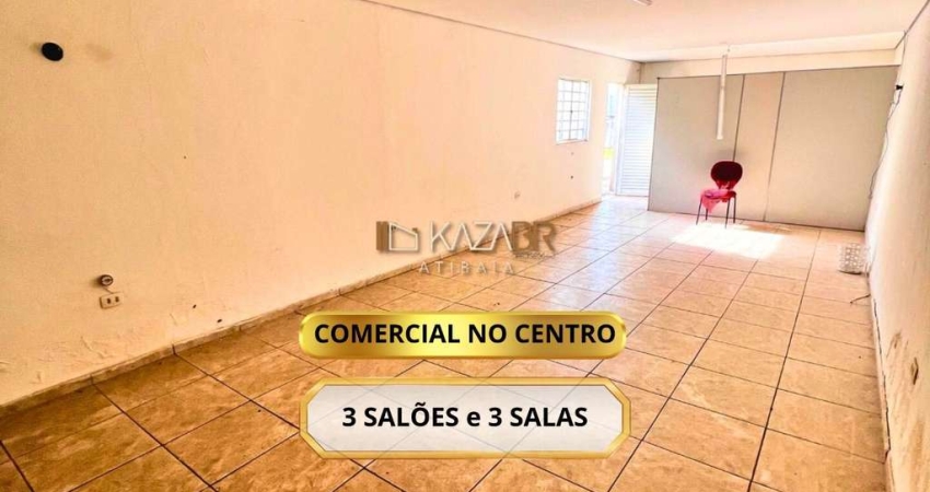 Salão, 300 m² - venda por R$ 1.000.000,00 ou aluguel por R$ 5.000,00/mês - Jardim Brasil - Atibaia/SP