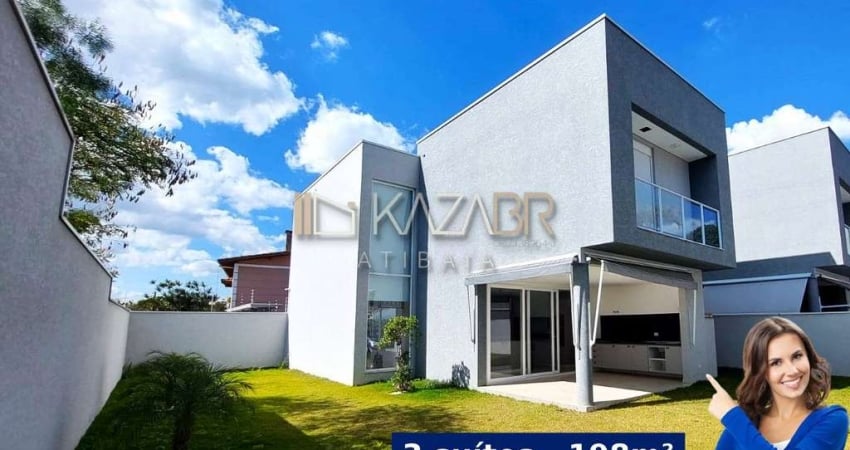 Casa para locação, 3 suítes, quintal, condomínio fechado, 198m² - $7.500 – Nova Gardênia – Atibaia/SP