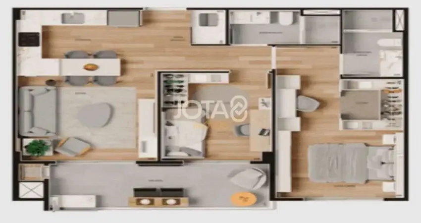 Apartamento com 2 quartos à venda na Rua Rosa Neumann, 315, Santo Inácio, Curitiba