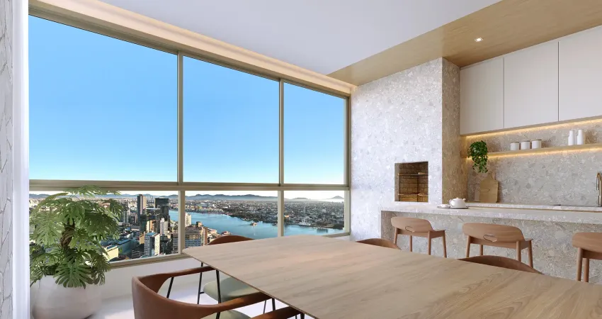 Apartamento lançamento construtora clarus com 3 suites e 3 vagas de garagem centro de itajaí i, santa catarina