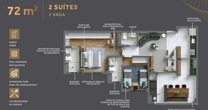 Vendo Apartamento com 3 suítes e 1 vaga, Vila Dom Pedro I, São Paulo, SP