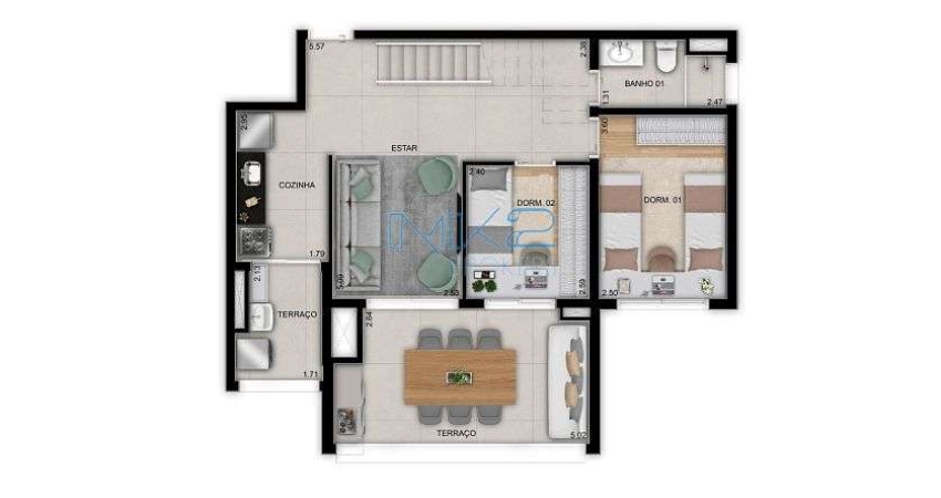 Apartamento com 2 quartos à venda na Rua Senador Milton Campos, 158, 50, Santo Amaro, São Paulo