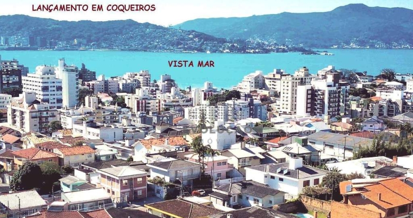 03 Dormitório, 01 Suite em Coqueiros com vista Mar - Santa Catarina