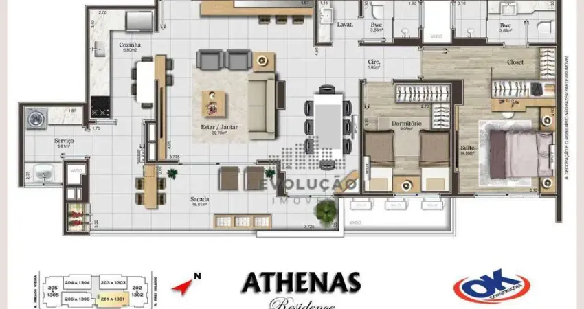 Apartamento de alto padrão entregue recentemente no coração de Campinas