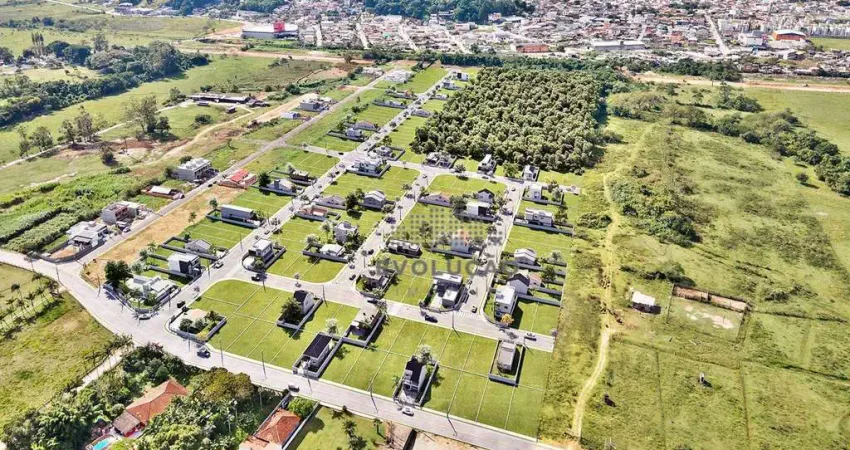 Terreno em condomínio fechado à venda na Rua Vidal Vicente Andrade, Sertão do Maruim, São José