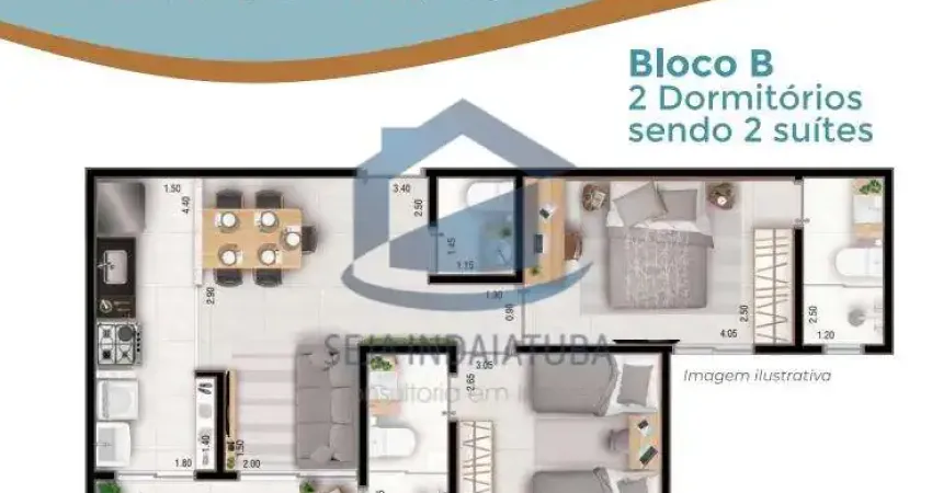 Apartamento com 2 quartos à venda no Jardim Santa Cruz, Indaiatuba 