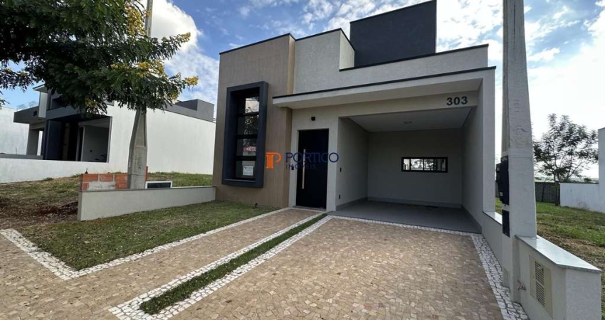 Casa térrea com 3 dormitórios e varanda gourmet sem vizinho de fundo