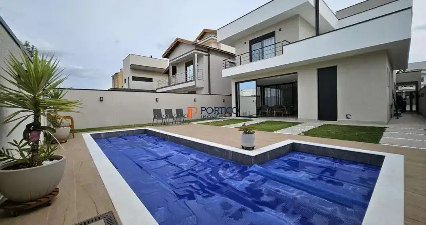 Sobrado novo com piscina à venda em condomínio Paulínia/SP