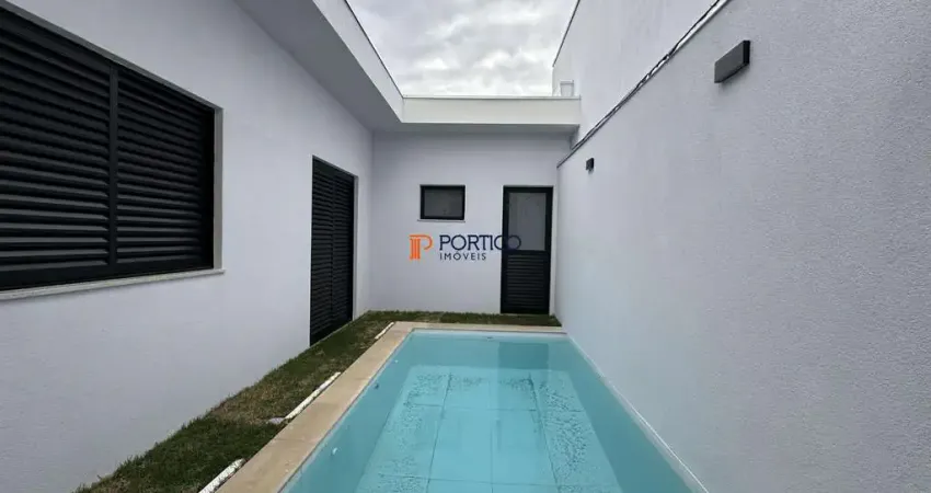 Casa térrea com 3 suítes e piscina no terras da estância paulínia!
