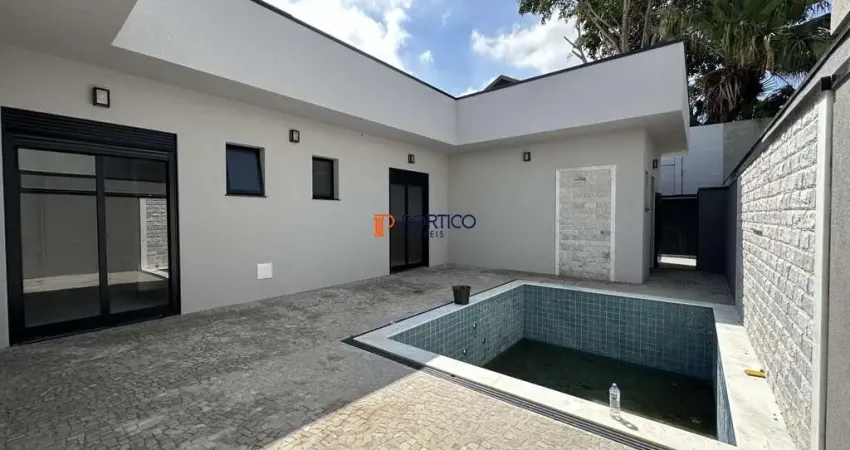 Casa térrea, nova com 3 suítes e completa à venda no royal gardem em paulínia!