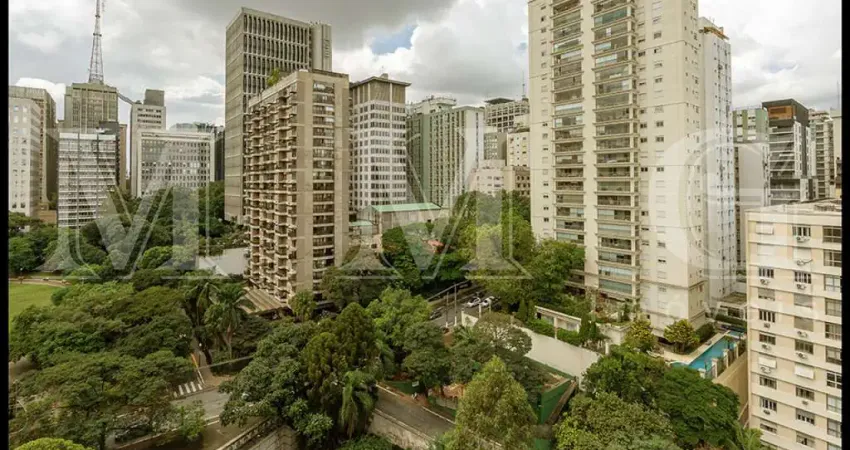 Apartamento, dois dormitórios, duas vagas, ar condicionado e próximo a Av. Paulista