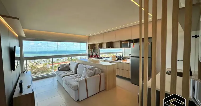 Lindo apto, conceito aberto, vista maravilhosa da praia da enseada