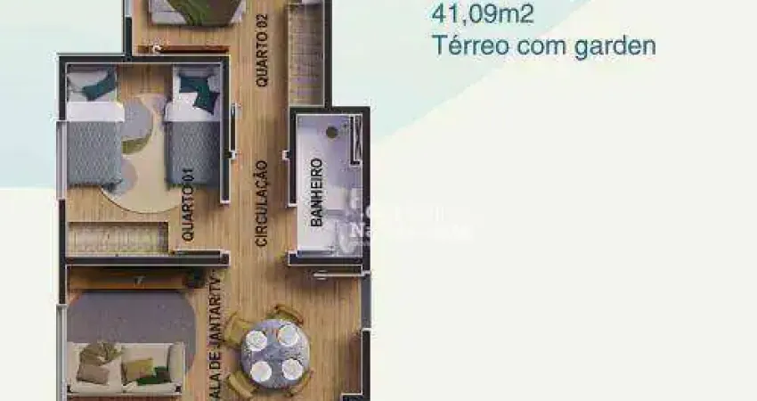 Apartamento com 2 dormitórios à venda, 41 m² por R$ 248.500,00 - Terras de Santa Helena - Jacareí/SP