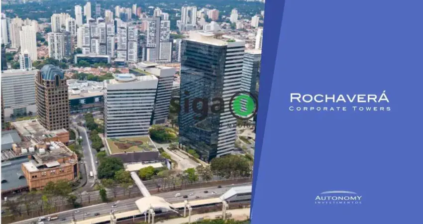 CONJUNTO COMERCIAL 538²  PARA LOCAÇÃO NO ROCHAVERA COPORATE NO BROOKLIN CHUCRI ZAIDAN